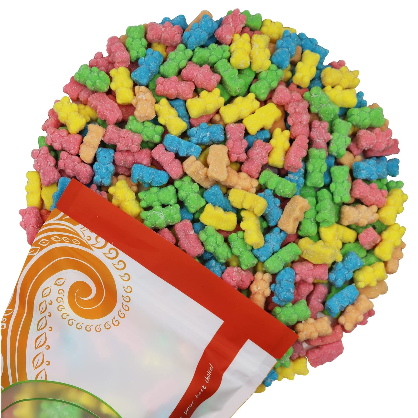 FirstChoiceCandy Gummy Bears (Sour Neon Beep Bears, 2 Pound (Pack of 1))