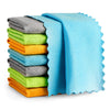 Aidea Microfiber Glass Cleaning Cloths-8Pk, 16''X16'' Premium Microfiber Glass And Window Cleaner, Lint Free Quickly Clean Windo