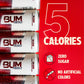 Bum Energy Sugar-Free Energy Drink, Natural Caffeine & Citicoline, Lightly Carbonated, 12 oz, 12-Pack