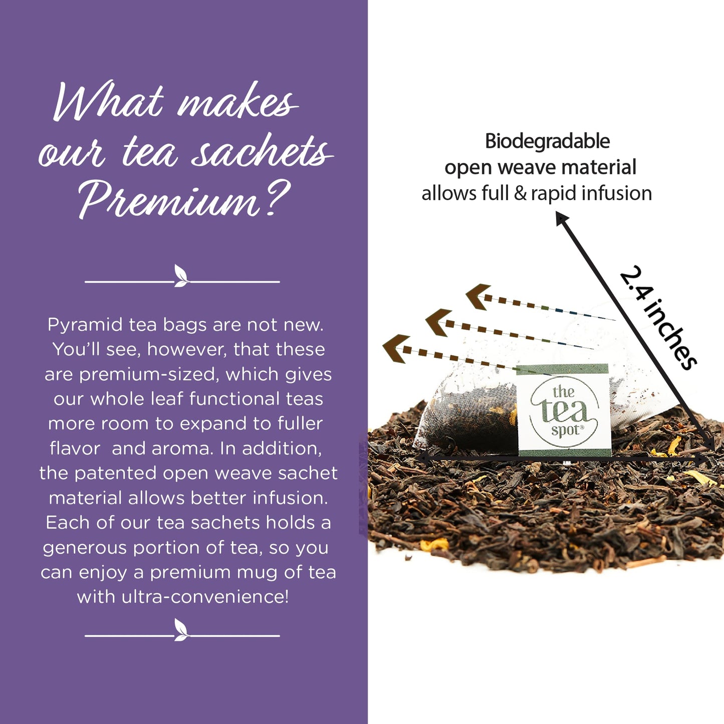 The Tea Spot Bolder Breakfast Tea With Dark Chocolate Flavoring | Blend Of Black Tea, Puerh Tea, Calendula Flowers, Sunflower Pe