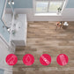 Lucida Surfaces Luxury Vinyl Flooring Tiles-Peel And Stick Floor Tile For Diy Installation-Sample Wood-Look Plank-Honey-Basecore