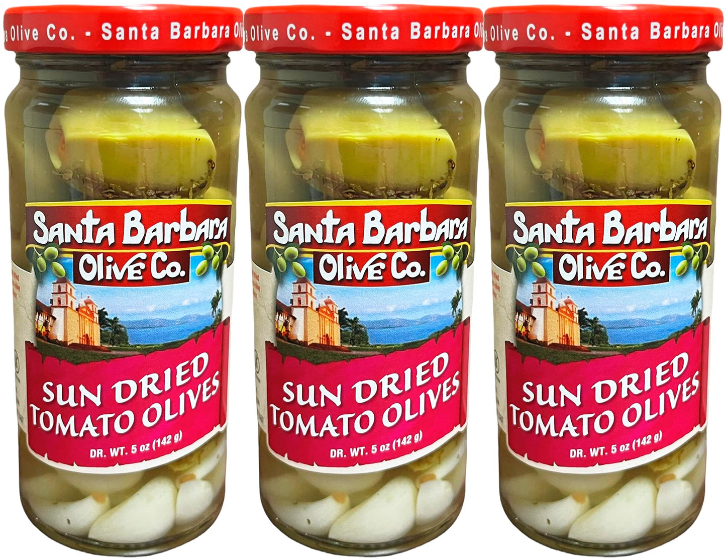SANTA BARBARA OLIVE CO Sun Dried Tomato Olives, 3 Pack, 5oz