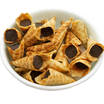 Buc-Ee'S Mini Chocolate Waffle Cones, 2 Pack | Chocolate Waffle Cones | Buc-Ee'S Snacks | Crispy Waffle Cone (Dark Chocolate (2