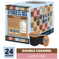 Double Donut Coffee Cappuccino Pods  Caramel Cappuccino  Single Serve for Keurig K Cups malt-inspired  24 Count