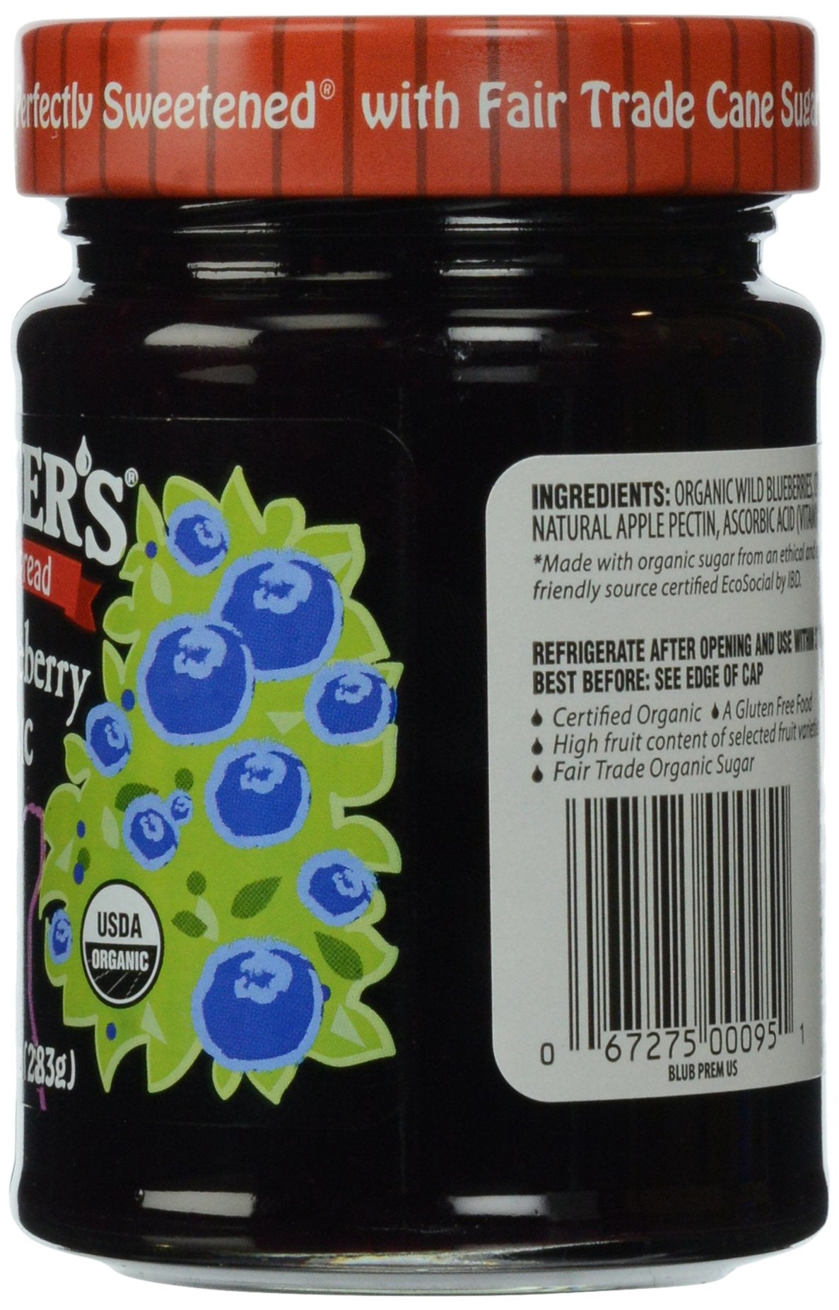 Crofters Organic Wild Blueberry Premium Spread, 10 Oz
