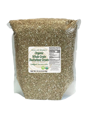 Royal Lee Organics Organic Gluten Free Buckwheat Groats 10 Lbs