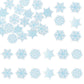 Gyufise 60Pcs Edible Snowflake Cupcake Toppers And Cake Decorations - Wafer Paper Sprinkles For Christmas Winter Holiday Theme P
