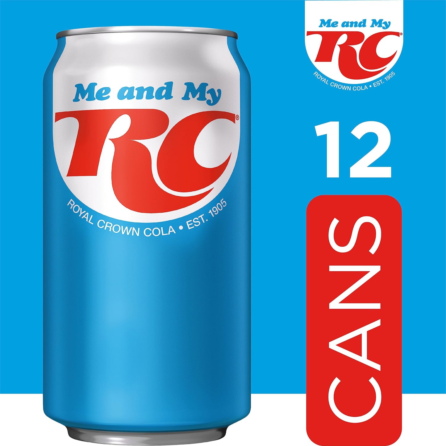 RC Cola Soda, 12 fl oz cans, 12 pack
