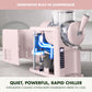 GreenPan Ice Cream Maker & Slushie Machine, 4 Pint, Strawberry Pink, Model CC010322-001, Self-Cleaning, 6 Modes, 7 Textures