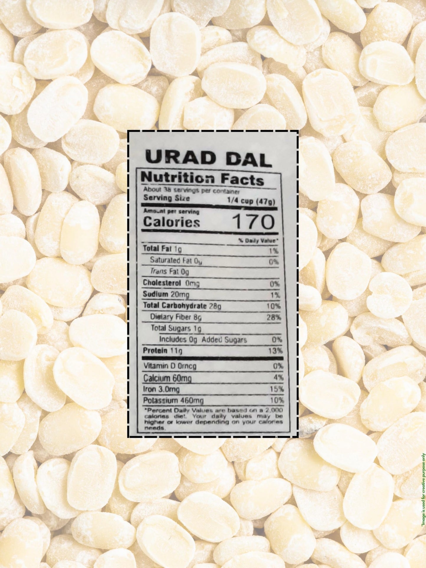 Urad Dal (Matpe Beans With Skin) 4Lb