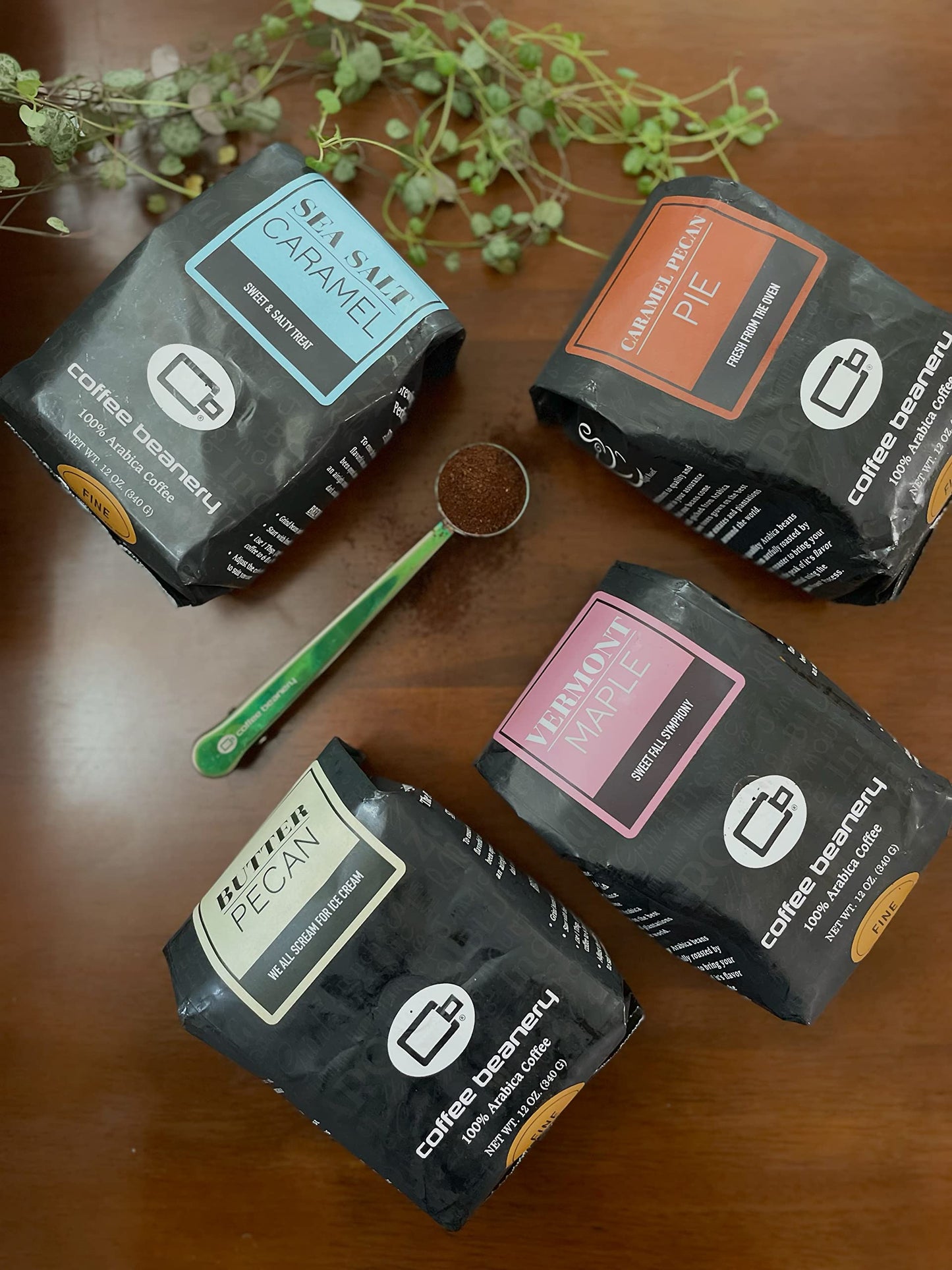 Caramel Pecan Pie Flavored Coffee, Specialty Arabica Coffee, Medium Roast, 12 Ounce, Automatic Drip (Ground)
