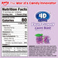 Amos Gummy Candy – 3D G  Shaped, Jelly-Filled – 240g Box (Pack of 10) – Natural Flavor   for Kids and mature-themeds