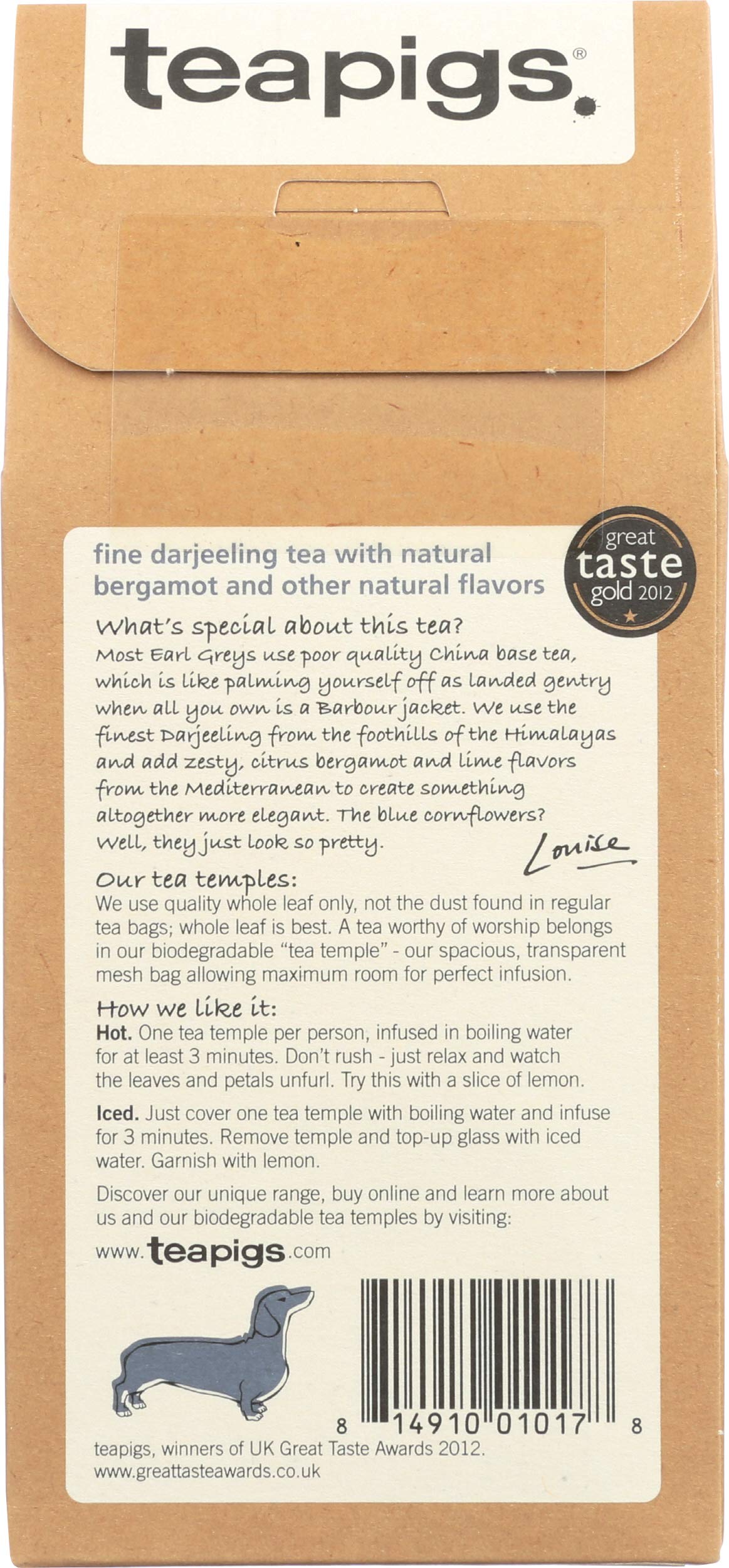 Teapigs Darjeeling Earl Grey - 15 Tea Temples