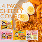 Munchmo Buldak Ramen Variety 4 Packs - 4 Flavor Cheesy Variety Pack - Hot Spicy Chicken Carbonara, Cream Carbonara, Quattro Chee