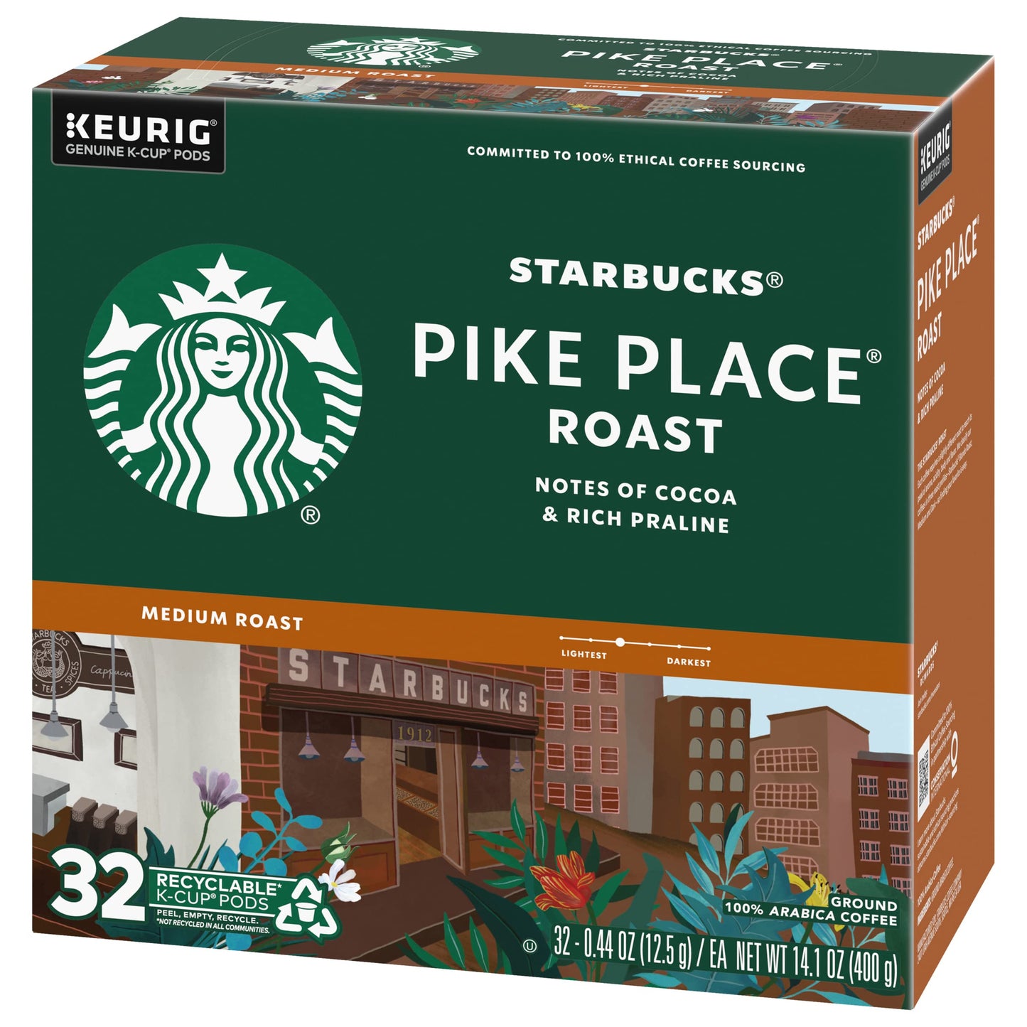 Starbucks® Pike Place Roast K-Cup® Packs - Medium Roast, 32 Count, Packaging May Vary