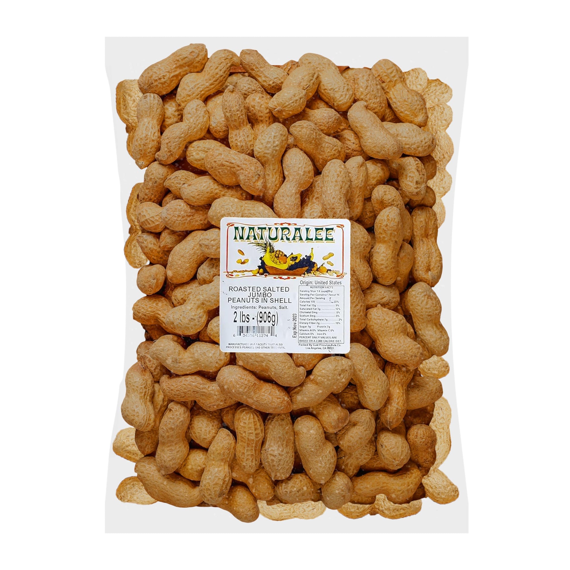 Naturalee Peanuts, In Shell 2 Lbs - Roasted, Salted - Natural Healthy Snack