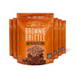Brownie Brittle - Salted Caramel Thin and Crispy Sweet Snacks (Pack of 6, 5 oz), Rich Gourmet Brownie Bites Dessert