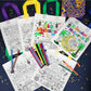 Howaf 12Pcs Eid Holiday Coloring Goodie Bags With Paint Pens For Kids, Eid Mubarak Coloring Candy Bags Ramadan Mubarak Coloring