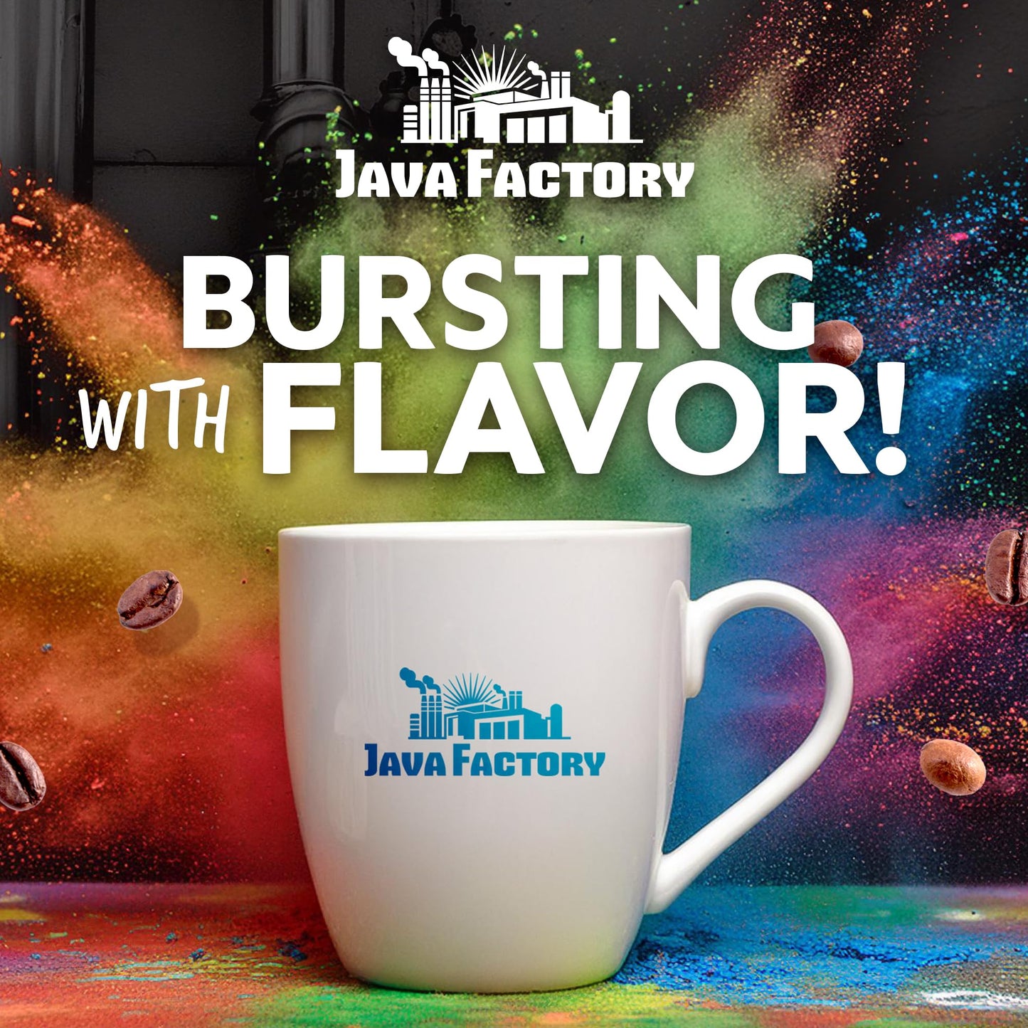 Java Factory Flavored Coffee Pods  Happy Birthday Cake Icing  Compatible with K Cup malt-inspired  40 Count