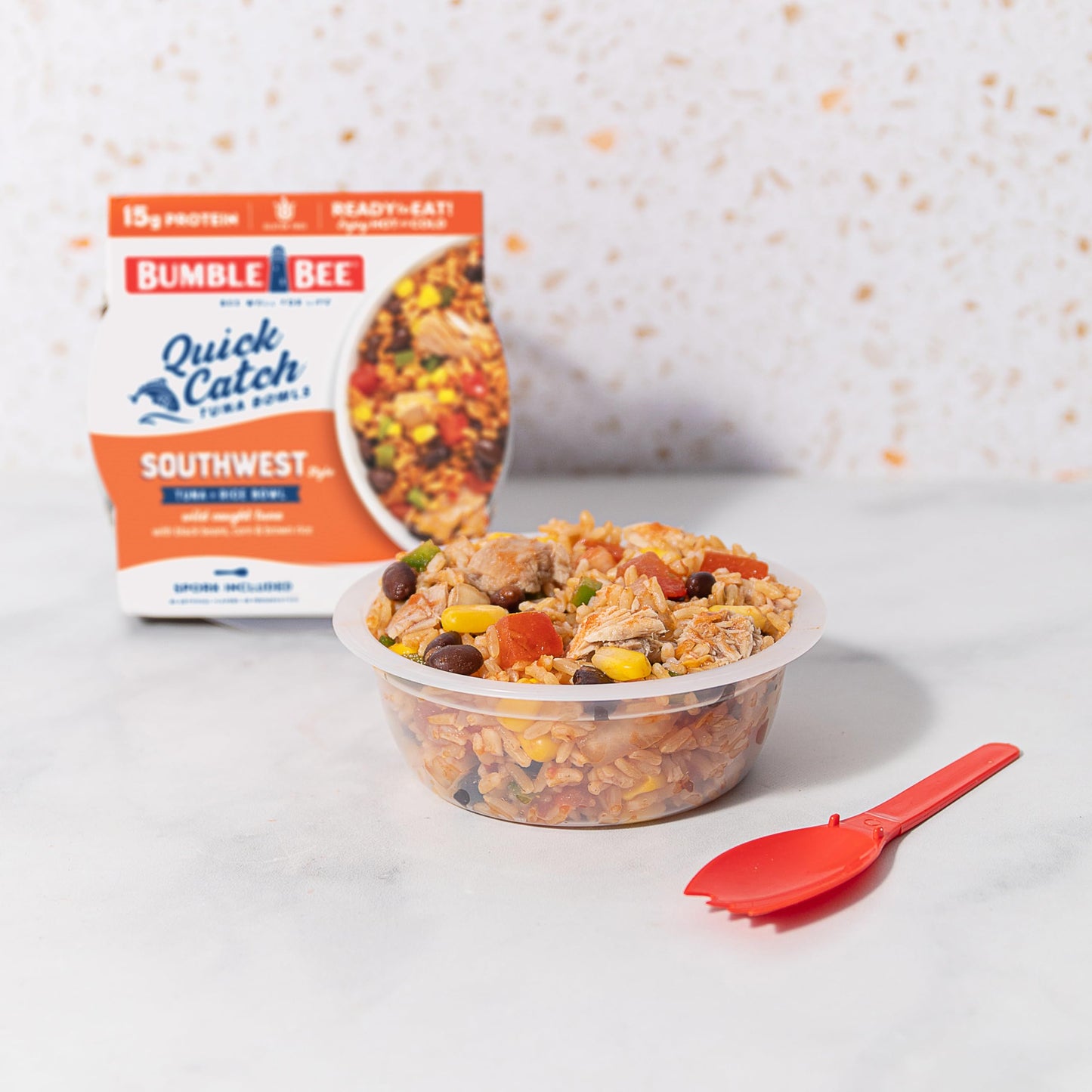 Bumble Bee Quick Catch Southwest Rice, Wild Caught Tuna And Rice Bowl, 6 Oz - Ready To Enjoy, Spork Included - 15G Protein Per S