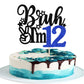 Rsstarxi Cake Topper - 12th Birthday Decoration - Blue - Model XM1222-12