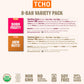 Tcho 100% Plant-Based Dark & Milk Chocolate Variety Pack - Gourmet Assortment With Toffee Time, Choco Latte, Dark & Salty, & Mor