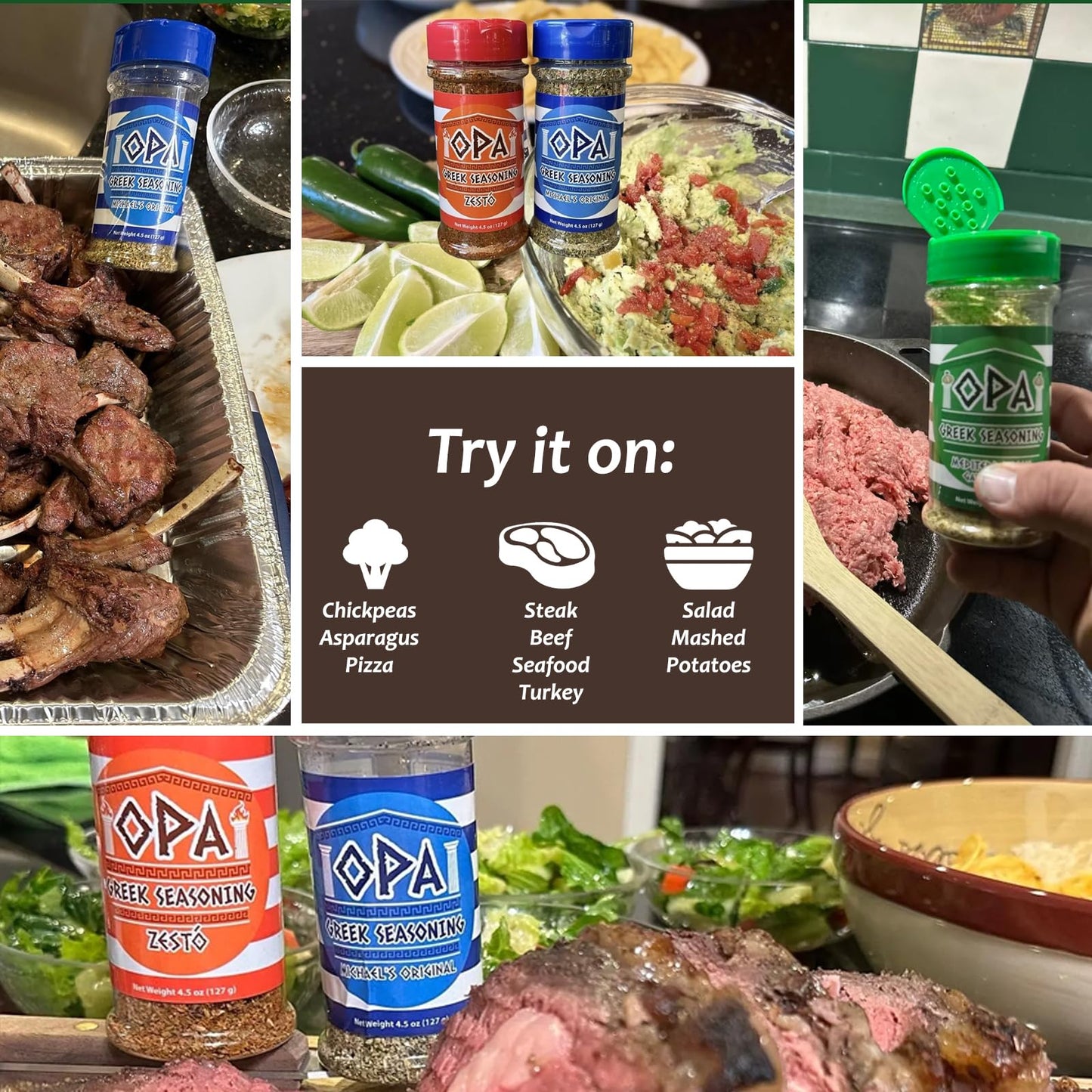 Opa Greek Seasoning - All-Purpose Greek Seasoning Blend (Zest  )