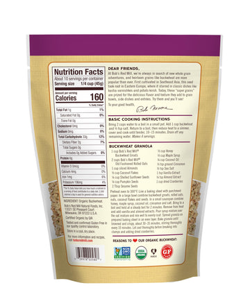 Bobs Red Mill Organic Raw/Untoasted Buckwheat Groats, 16 Ounce Bag (Pack of 1), Gluten Free, Non-GMO, Kosher