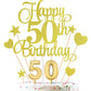50Th Birthday Cake Decorations Set Include 50Th Birthday Candles Numeral 50 Cake Candles And Happy 50Th Birthday Cake Toppers Wi