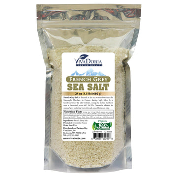 Viva Doria Sel gris French Light grey Sea Salt 1.5 lb (24 oz)