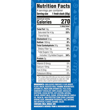 CHIPS AHOY! Fresh Stacks Original Chocolate Chip Cookies, Bulk Travel Snacks, 6 Boxes (24 Multi Snack Packs)