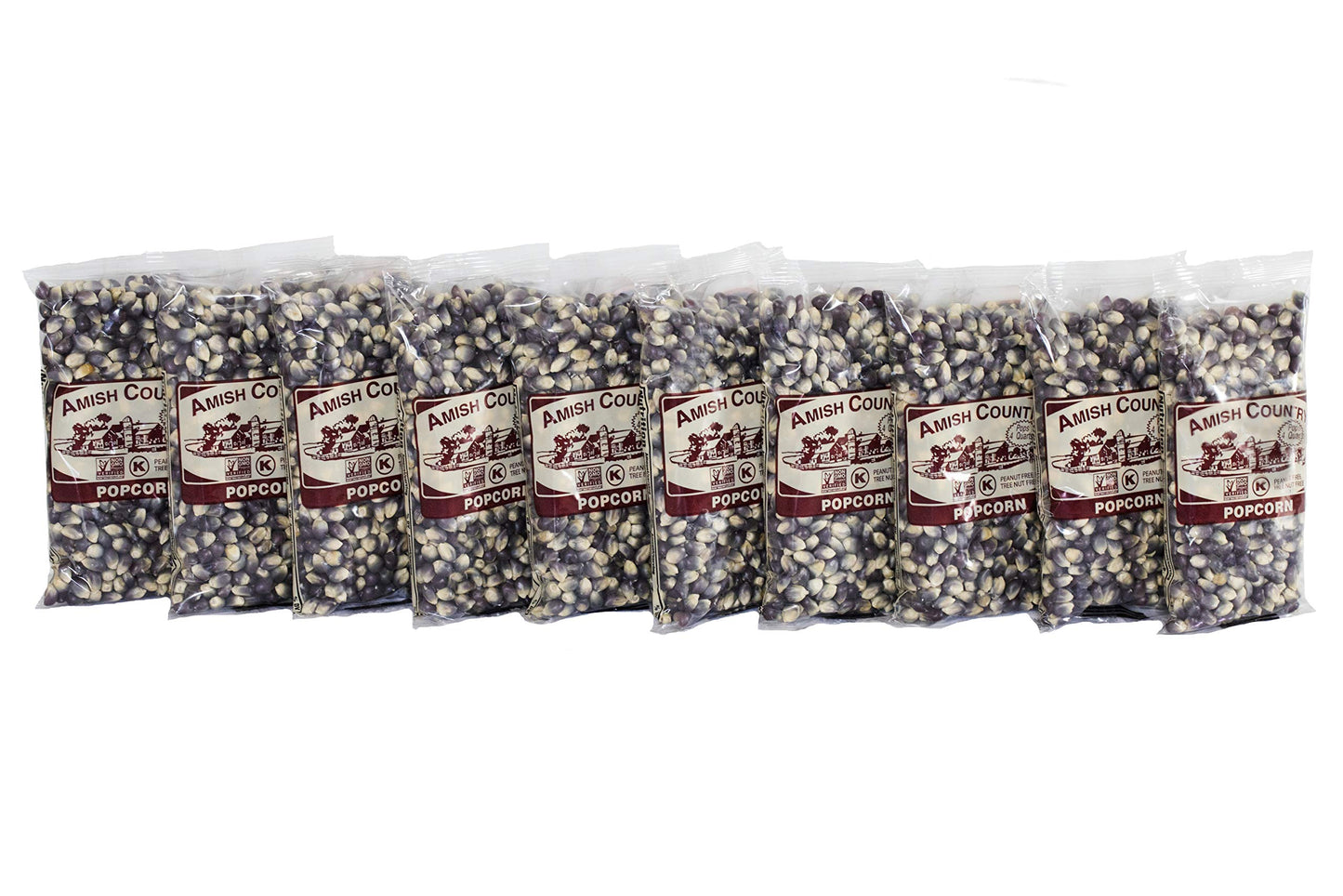 Amish Country Popcorn | 10-4oz Bags - Blue Kernels | Old Fashioned, Non-GMO and Gluten Free