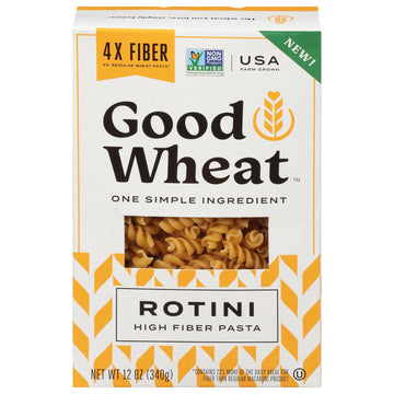 Good Wheat, Rotini Pasta, 12 Ounce