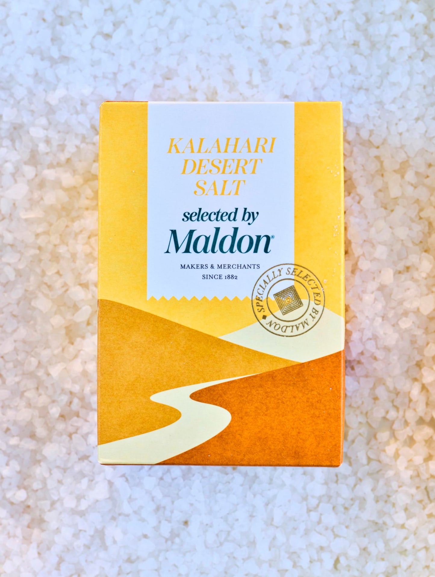 Kalahari Desert Salt, selected by Maldon - Selected by Our Seasoned Experts - Naturally Coarse Salt Harvested from Kalahari Dese