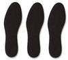 Pedag Summer Washable Pure Cotton Terry Barefoot Insole, Black, Us 13M/ Eu 46, (Pack Of 3), 8.4 Ounce , Us M13/Eu 46