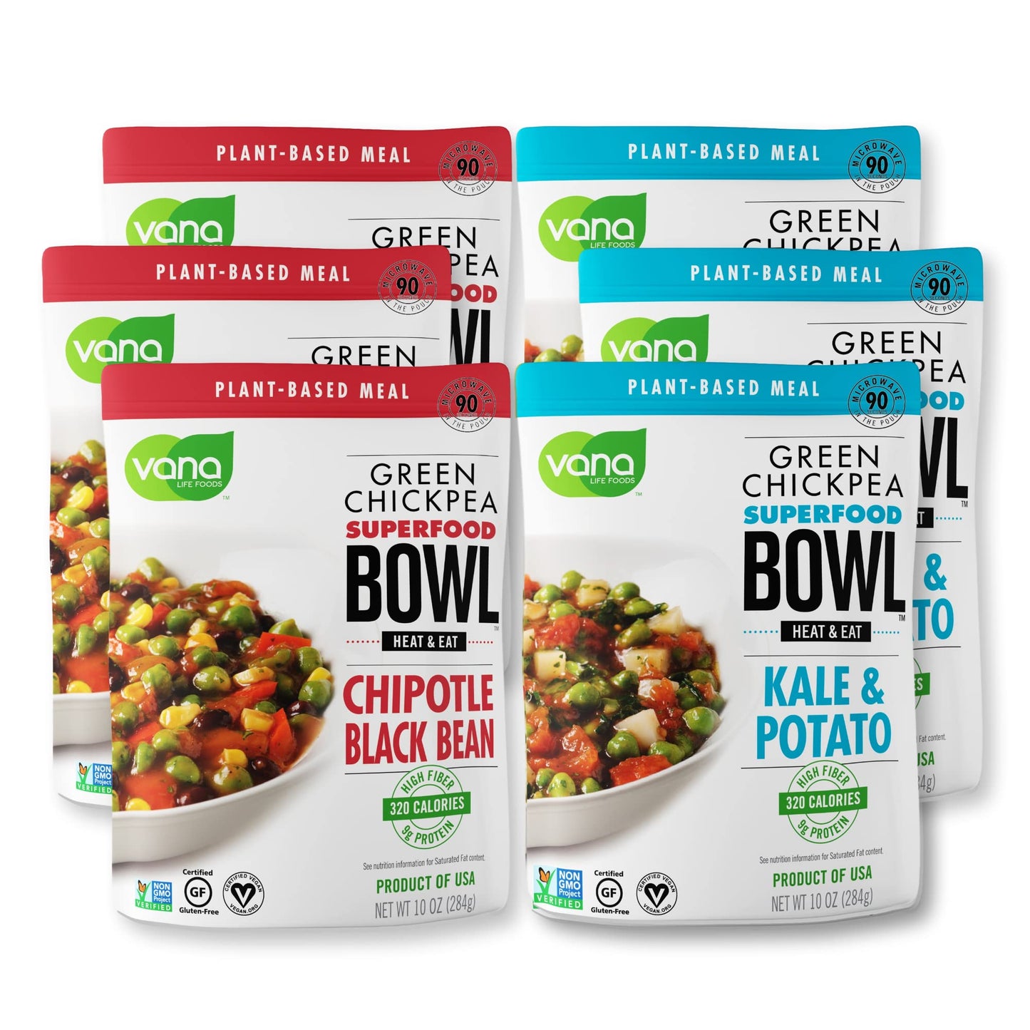 Vana Life'S Foods Plant Based Ready Meal - Smokey Chipotle And Hearty Potato - Indian Cuisine Ready To Eat Meals, Vegan, No Pres