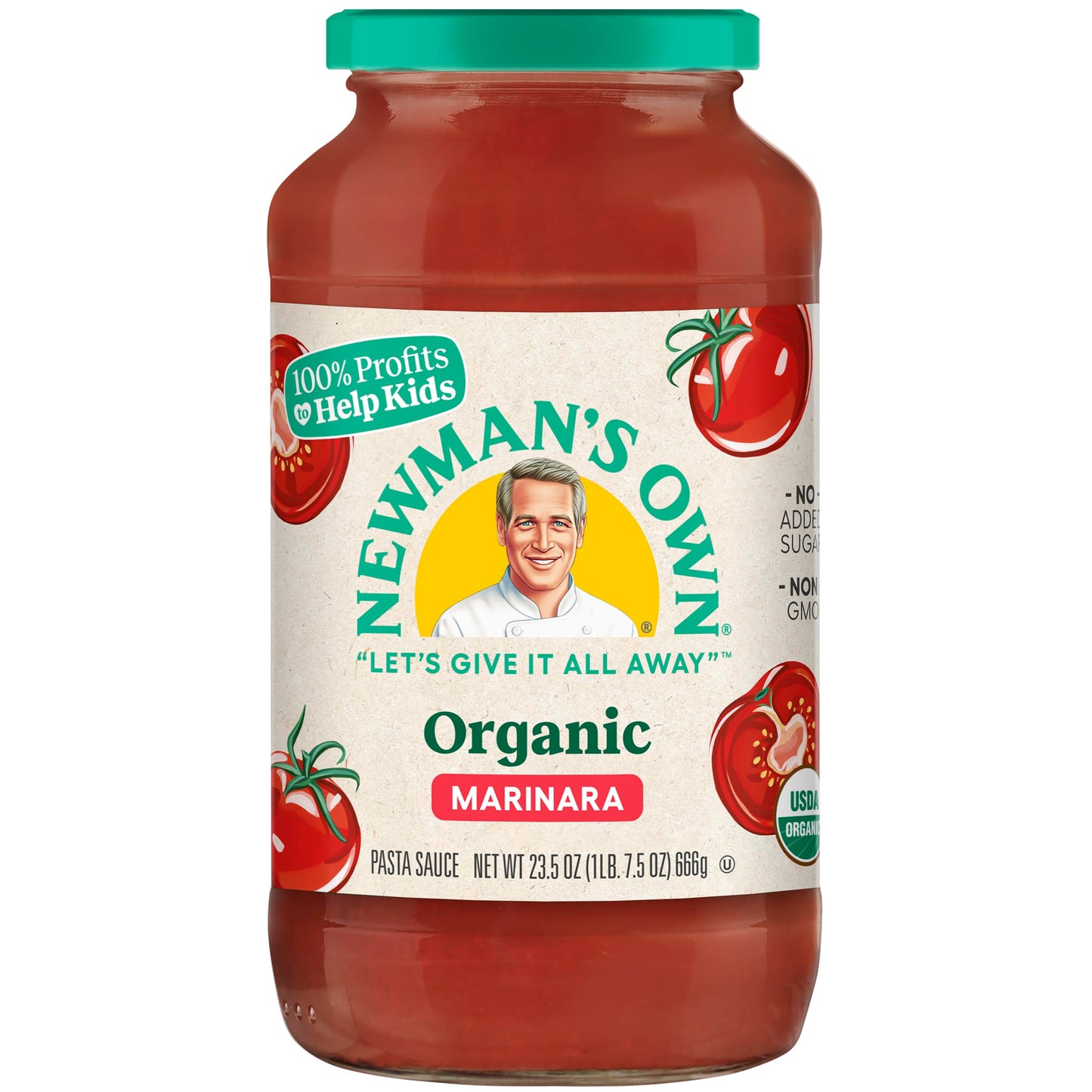 Newman's Own, Organic, Pasta Sauce, Marinara, 23.5 oz