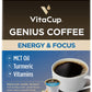 VitaCup Genius Vanilla Keto Coffee Pods with MCT Oil, B Vitamins & D3, 64 Count, Compatible with K-Cup Brewers