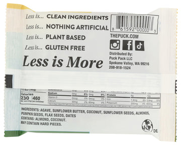 Protein Puck Bar Good Vibes Sunflower 3.25 OZ