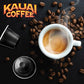Kauai Coffee Espresso Pods Compatible with Nespresso – Dark Roast, 10 Count, Arabica Coffee, Rich Cocoa & Smoky Finish
