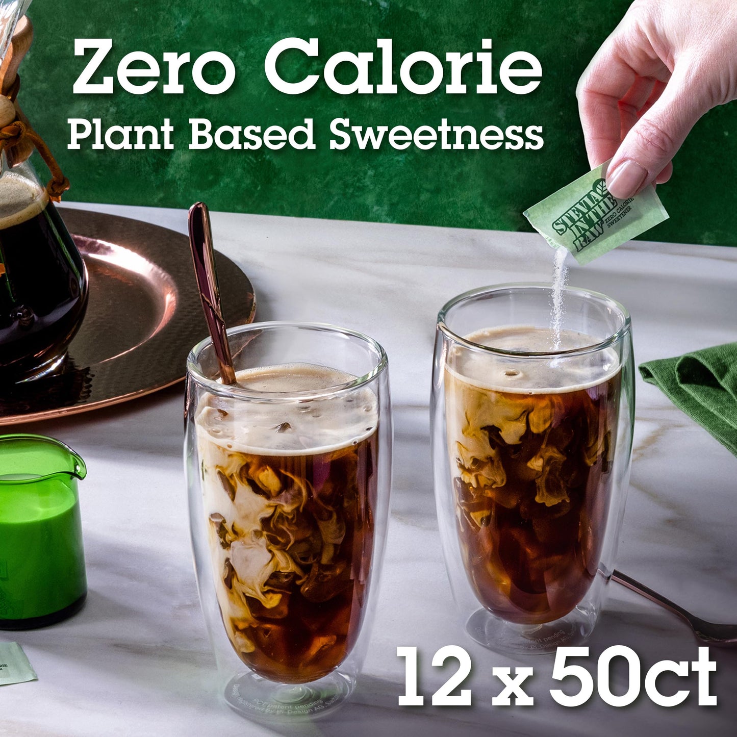 Stevia In The Raw Plant Based Zero Calorie Sweetener Sugar Substitute Sugar-Free Sweetener For Coffee Hot & Cold Drinks Suitable
