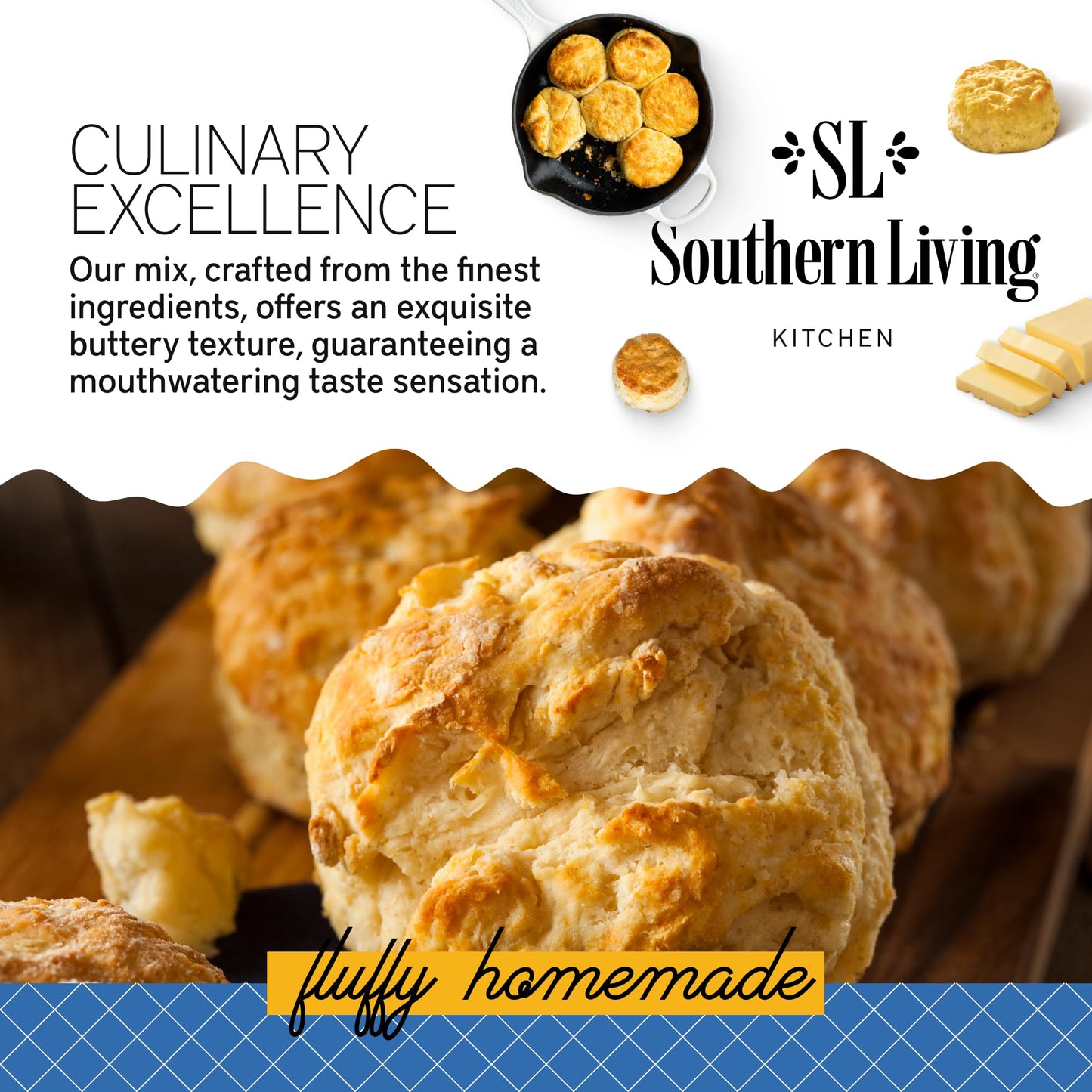 Southern Living Gourmet Original Biscuit Mix, Easy-To-Bake Delight, Dinner Biscuits, Breakfast Biscuits, Baking Mix, Pantry Stap