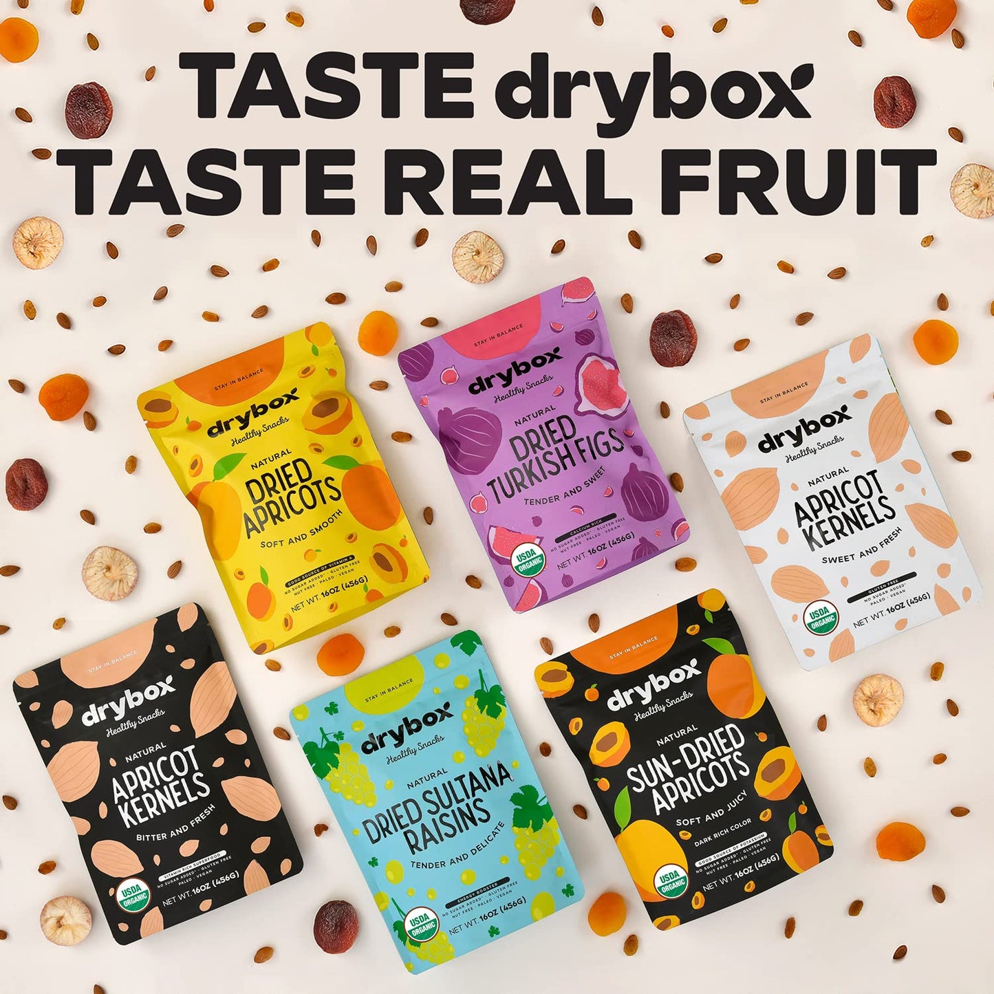 Drybox Organic Turkish Dried Figs 2 Pack, Smyrna Fig No Sugar Added Unsulfured Unsweetened Non-GMO - Dried Fruit for Snacking 1