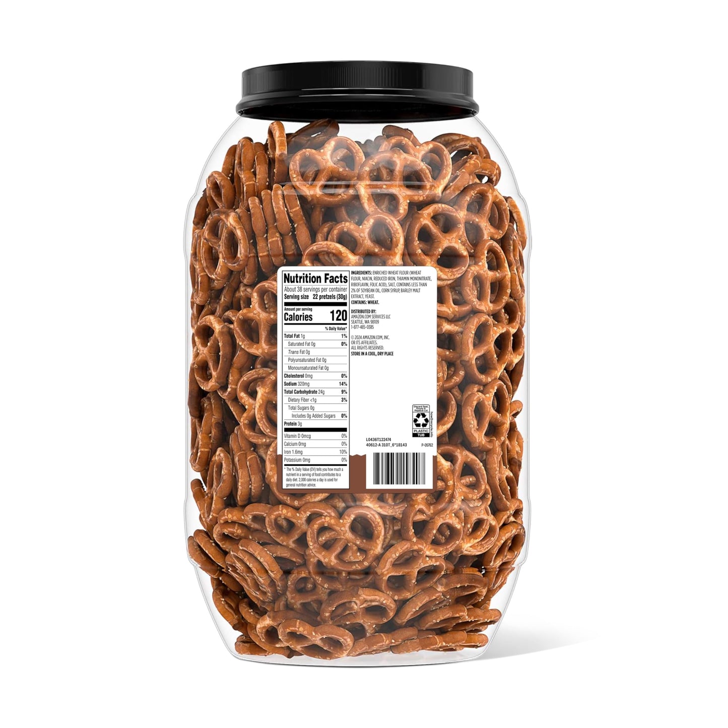large online retailer Grocery Mini Twist Pretzels, 40 Oz, Pack of 1, Previously Happy Belly, Packaging May Vary