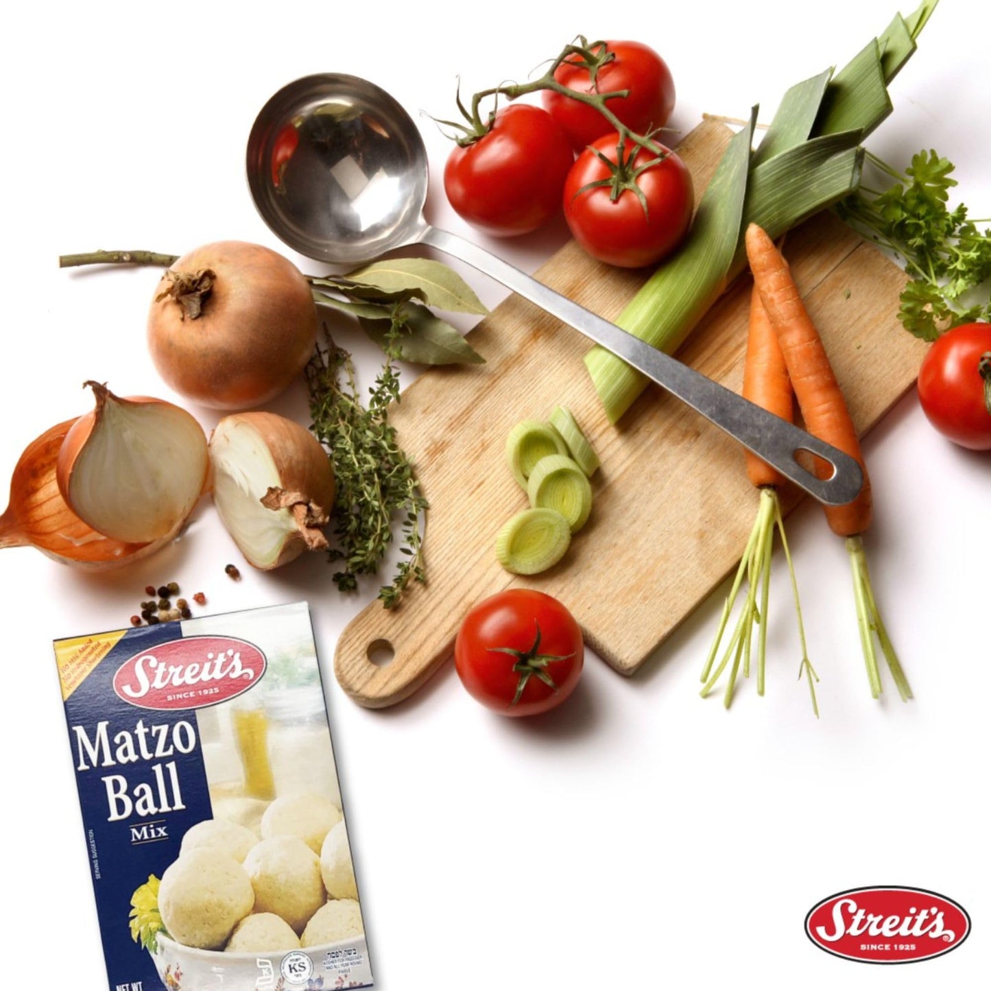 Streits Matzo Ball Mix - Kosher Certified, Suitable for Passover, No MSG Added, Just Add Eggs & Oil, Vegan-Friendly, Family Own