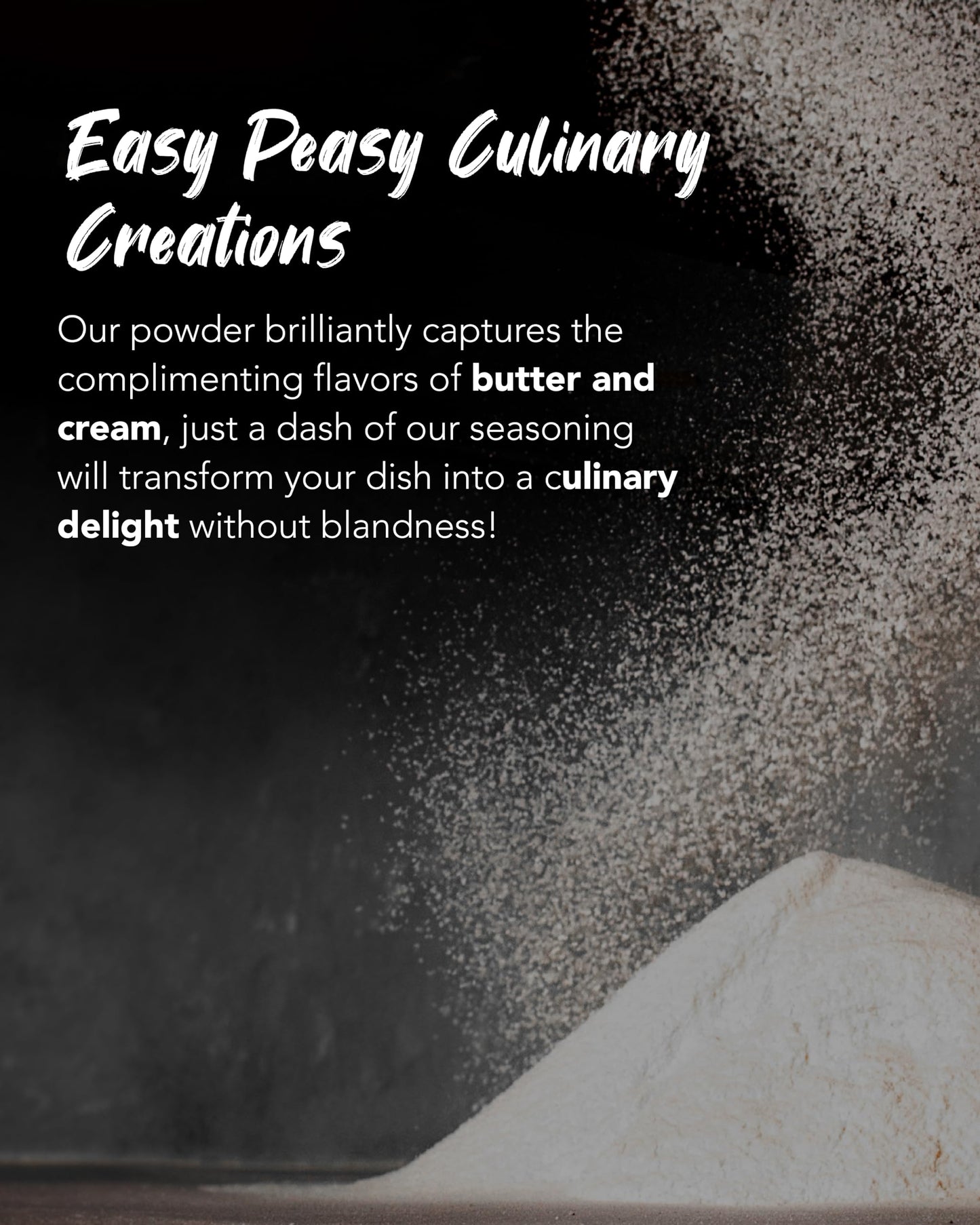 Funtable Cream Butter Seasoning (4.2Oz) - Sweet & Creamy Butter Flavor Powder, Easy To Use Perfect Seasoning For Chicken, Nugget