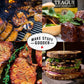 Rufus Teague Bbq Sauce & Rub 4-Piece Gift Set, Saucin' & Rubbin' Kit, Honey Sweet, Touch O' Heat, Spicy & Original Meat Rub, Gift For Grill Lovers