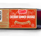 Klements Cheddar Summer Sausage, 12 Ounce, Savory Flavor, Perfect for Snacking or Charcuterie Boards