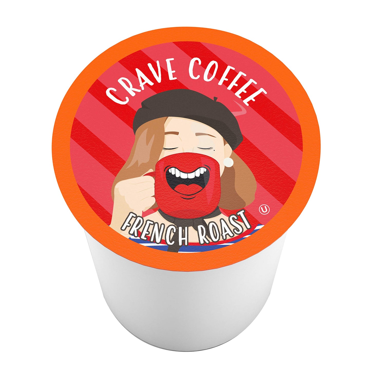 Crave Beverages French Roast Dark Roast Coffee Pods for Keurig, 40 Count