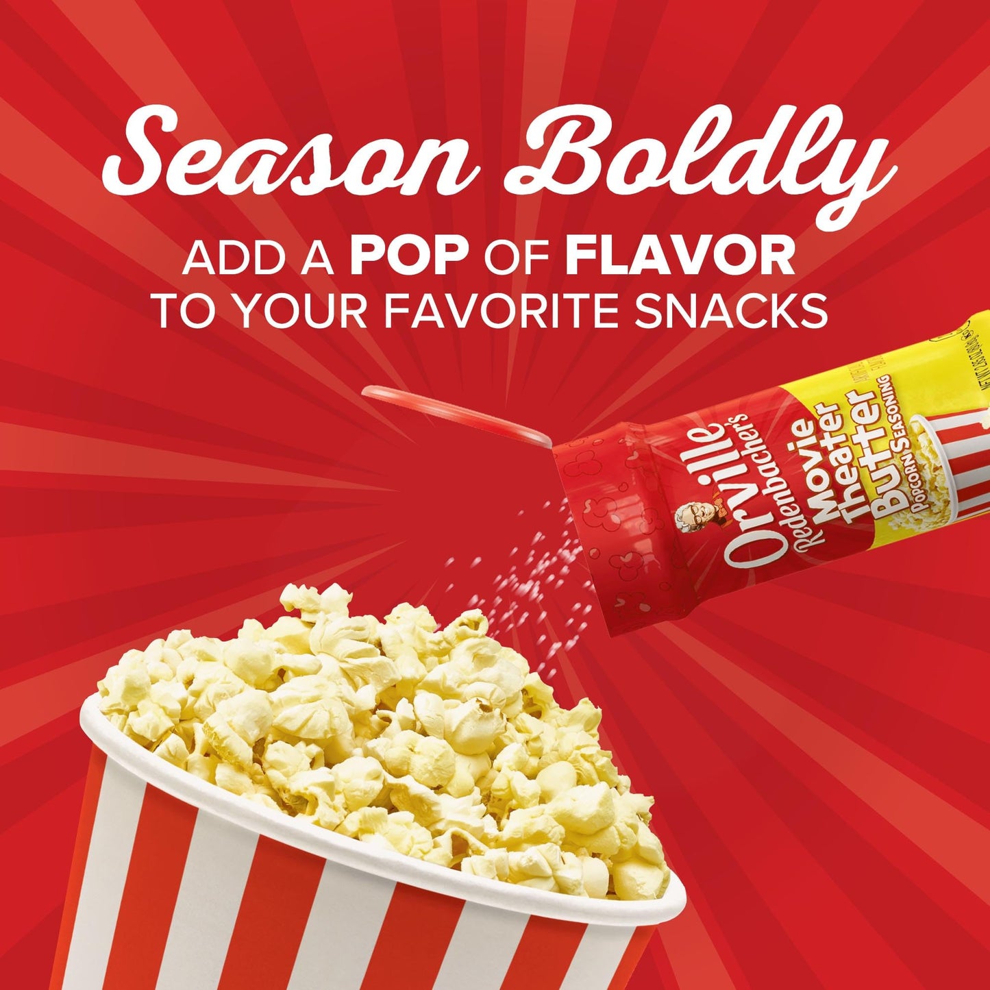 Orville Redenbachers Popcorn Seasoning, Movie Theater Butter Flavor, 2.4 oz. (Pack of 2)